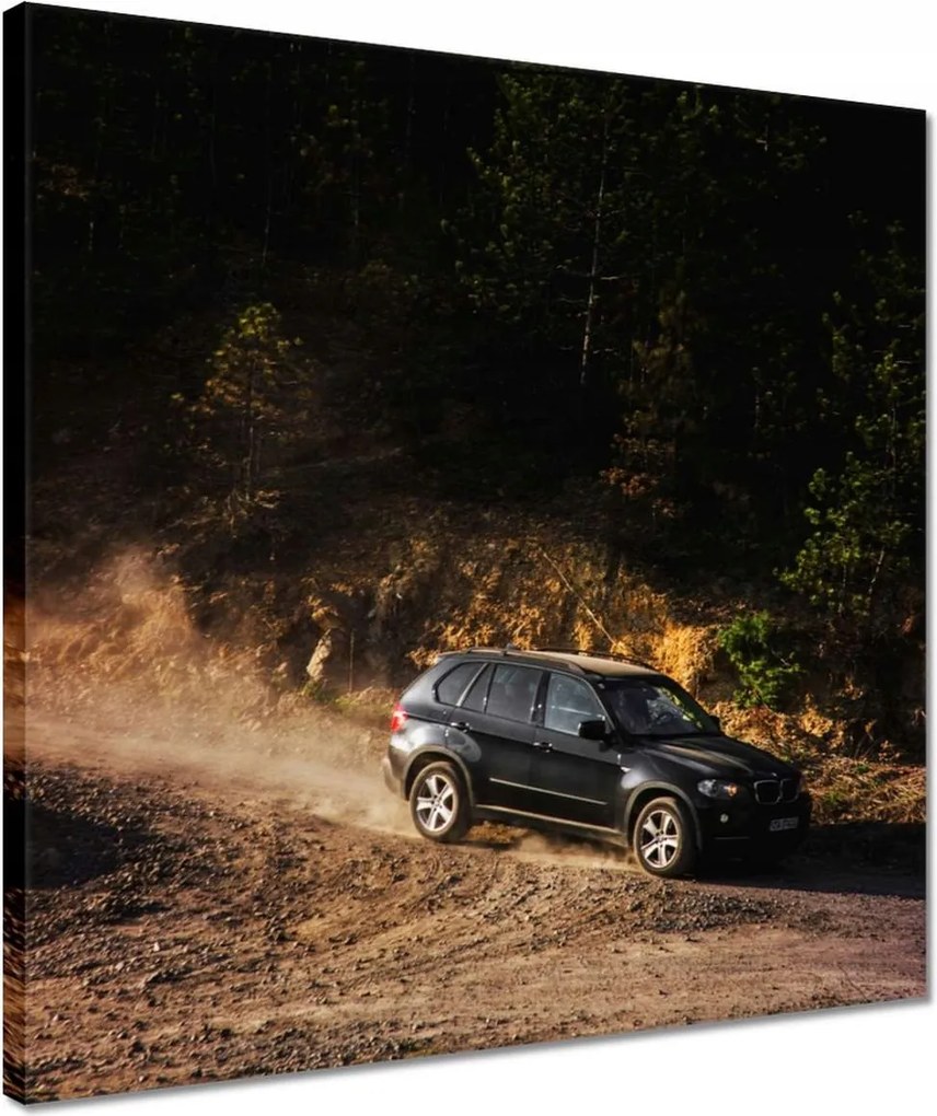 Vászonkép 40x40 Fekete terepjáró Bmw