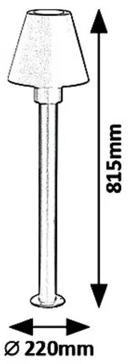 Rabalux 8845 - Kültéri lámpa FAVARA 1xE27/14W/230V IP44