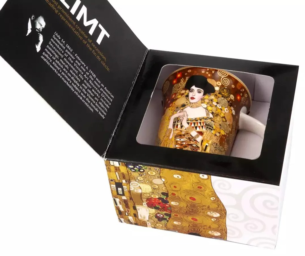 Klimt porcelán bögre díszdobozban Adele Bloch 350 ml