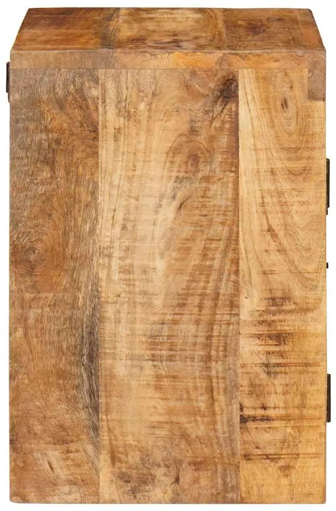 Éjjeli asztal 2 pcs Barna 35 x 33 x 48 cm Tömör Mangófát