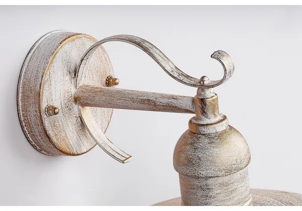 Brilagi - Kültéri fali lámpa MOLDE 1xE27/60W/230V IP44 fehér/patina