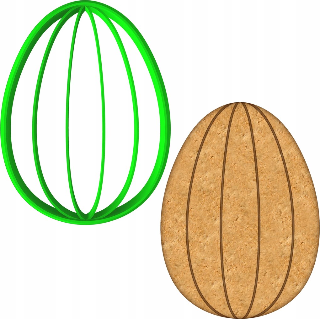 Húsvéti Forma Mézeskalács lyukasztó Húsvéti Tojás 8cm