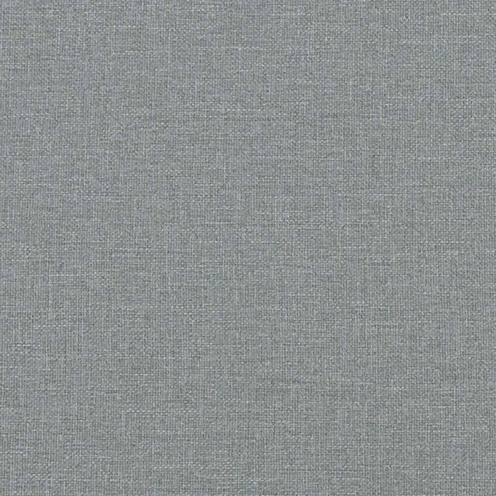 Ottomán ágy matraccal világosszürke 120x190 cm szövet