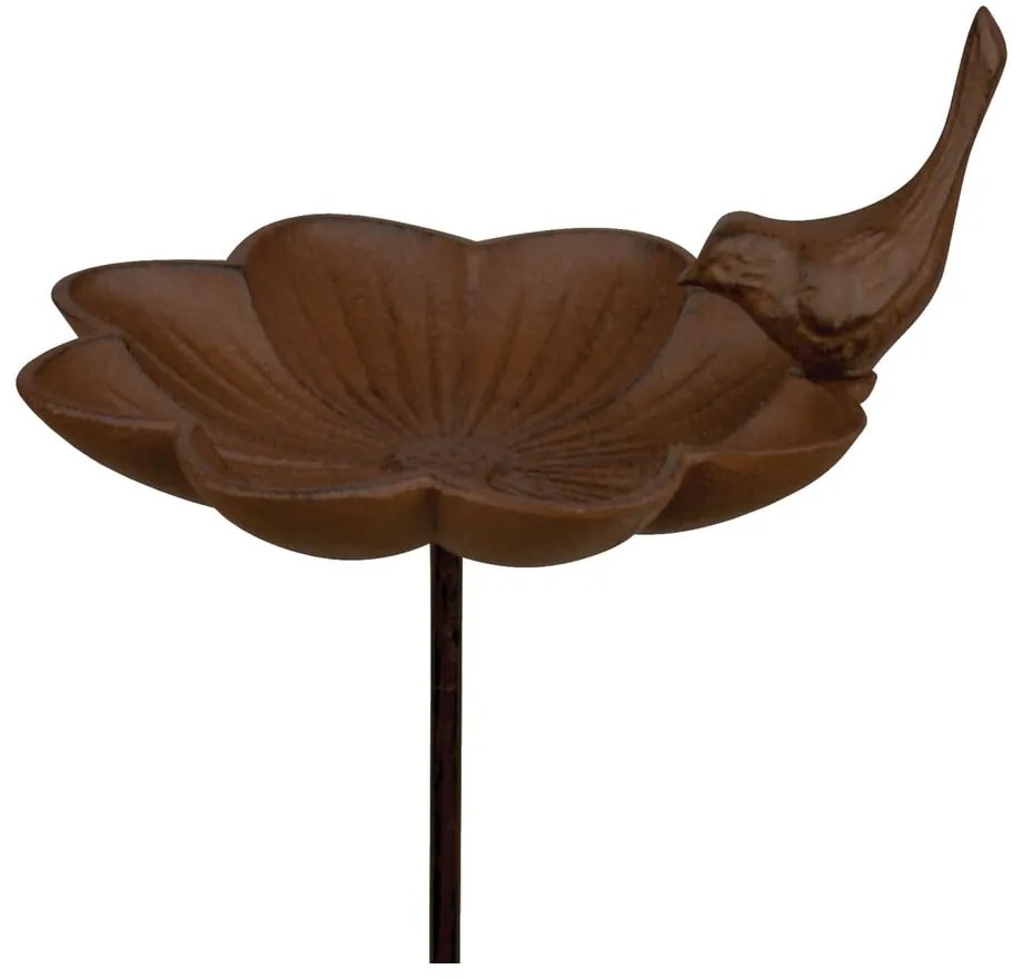 Madár figurás öntöttvas álló madáretető, magasság 91 cm - Esschert Design