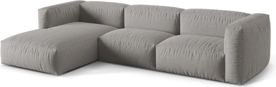 Világosszürke moduláris sarokkanapé (bal oldali) Martina – Micadoni Home