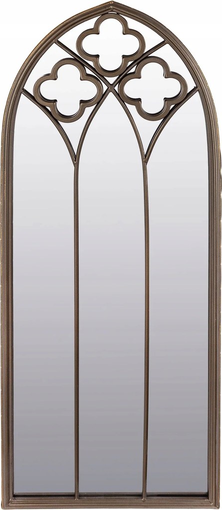 Barna fali tükör redőny stílusos antik dekoráció