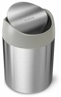 Simplehuman MINI asztali szemeteskosár,  1,5 l, rozsdamentes acél