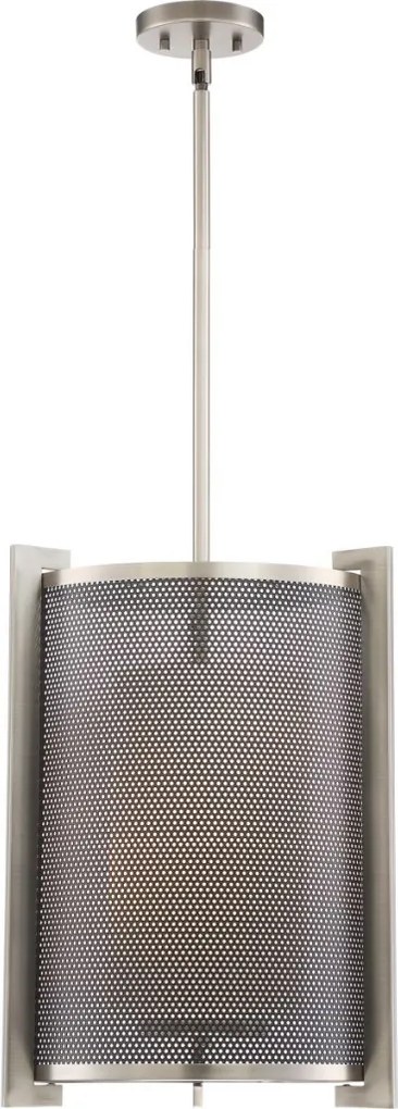 ELSTEAD QZS-MTP5203AN METROPOLIS Ernyős Függesztett Lámpa Ősi Nikkel, Fekete E27 IP20
