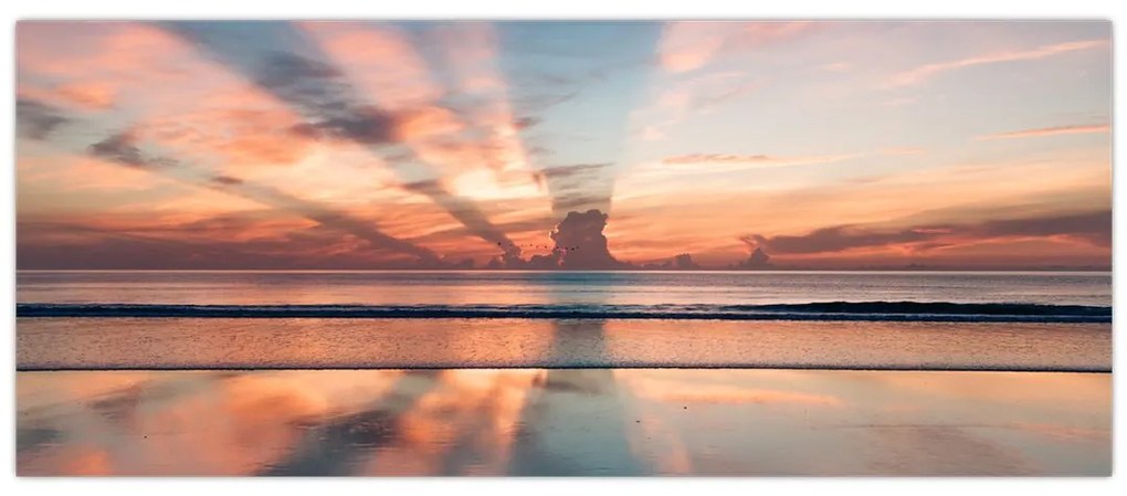 Nap sugarak képe Dayton Beach felett (120x50 cm)