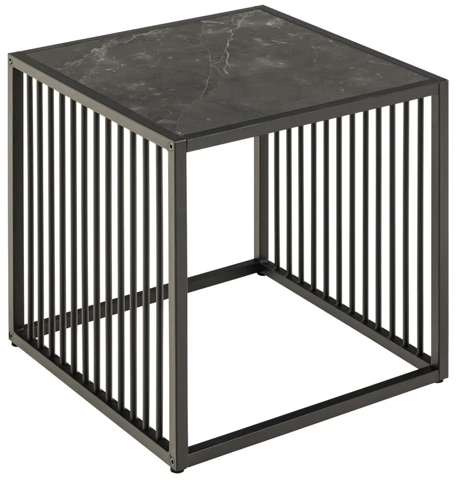 Tárolóasztal kő dekorral 40x40 cm Strington – Actona