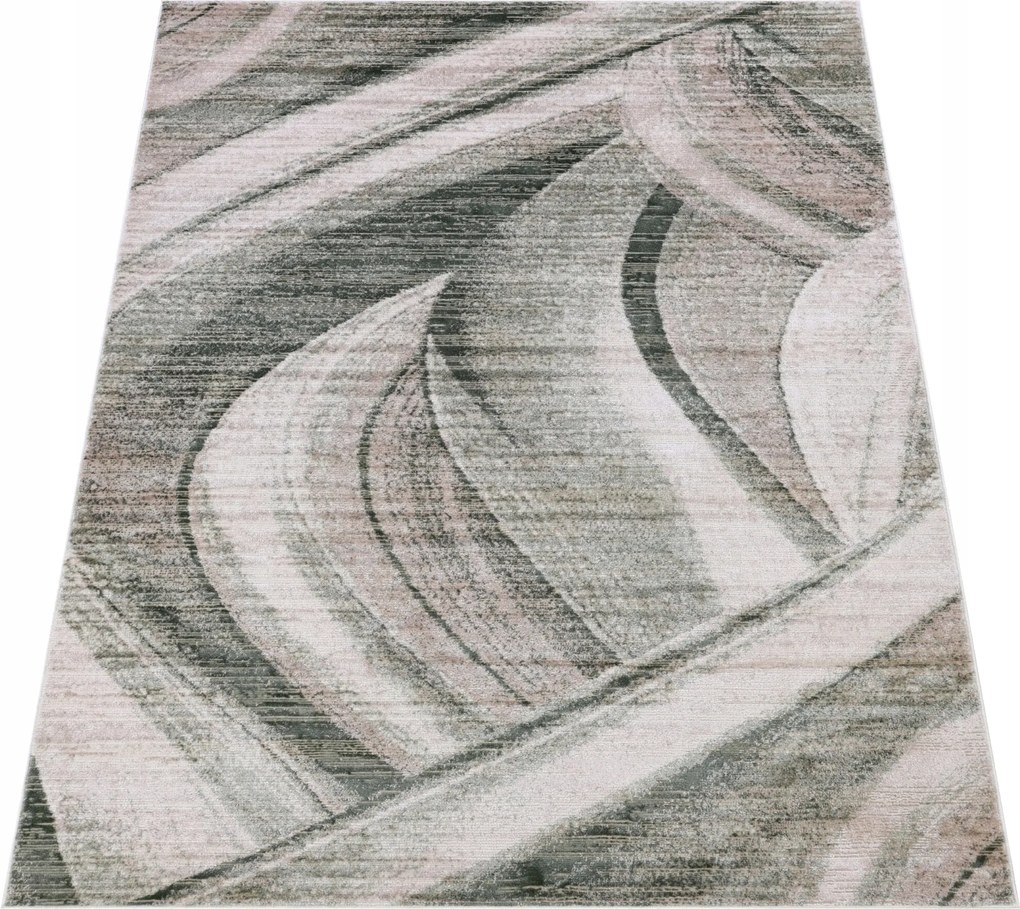 Komo Szőnyeg 80x150 Stílusos Modern fényes bézs zöld w24