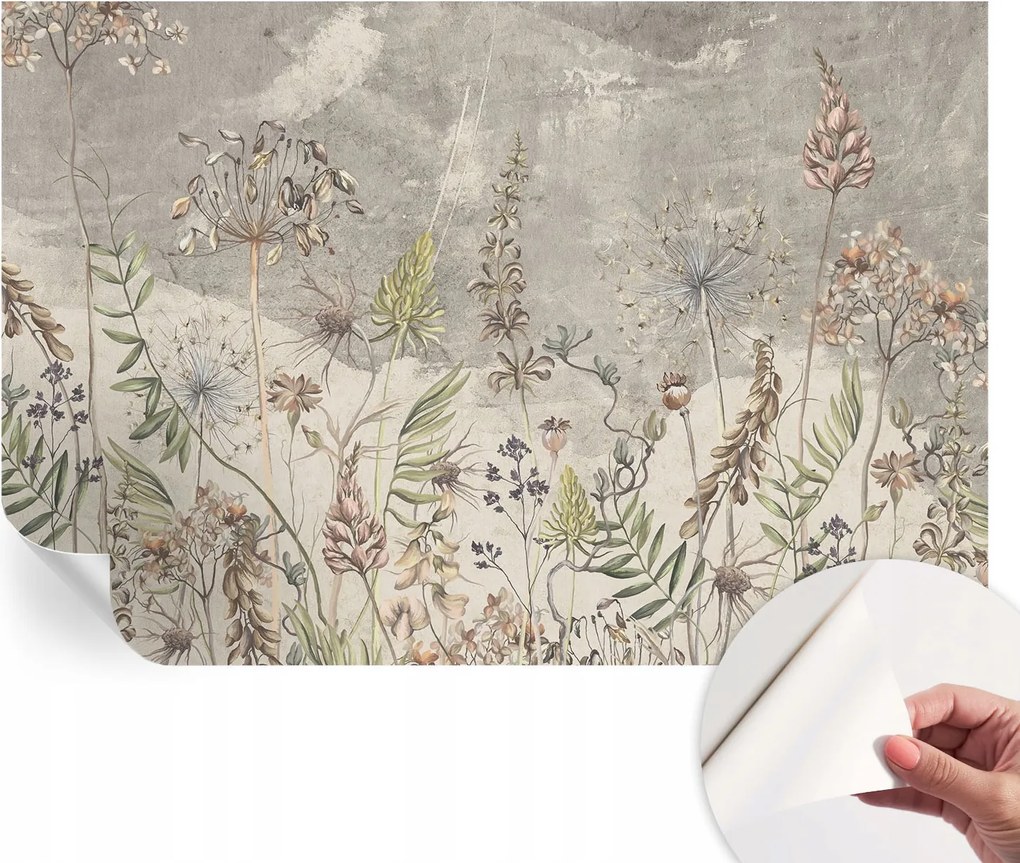 Fotótapéta Fali tapéta Hálószobába és Nappaliba Mezei növények 104x70 cm