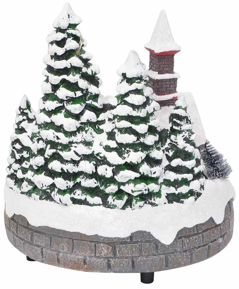 Karácsonyi Asztaldísz Sokszínű 16 x 16 x 19 cm Gyanta