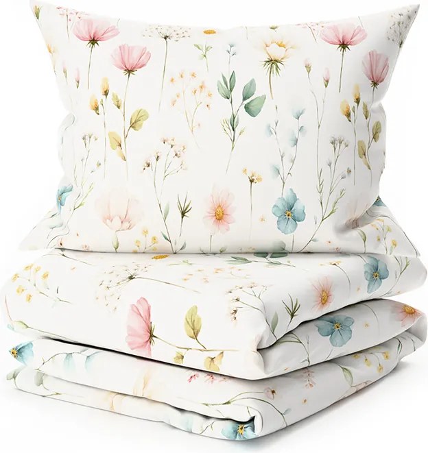 Pamut ágynemű PETALUNE POLY krémszínű Ágyneműhuzat mérete: 70 x 90 cm | 140 x 200 cm