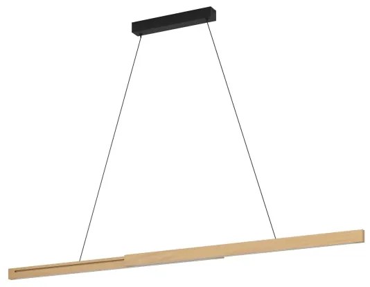 Eglo 390369 - LED Dimmelhető csillár zsinóron MONTEBUONO LED/21W/230V 3000K barna