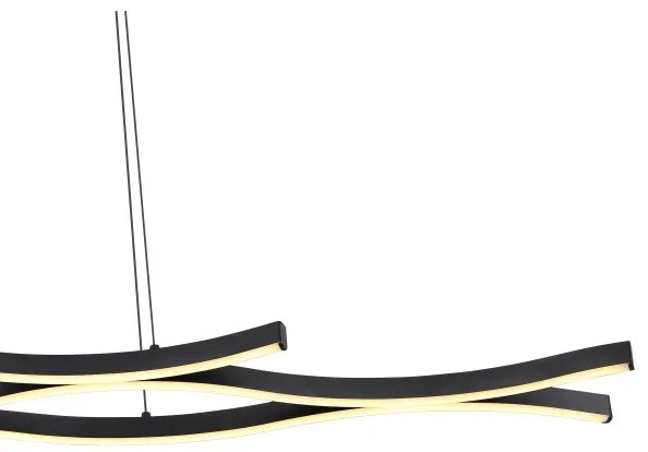 Globo 67206H - LED Csillár zsinóron GERONIMO LED/35W/230V fekete