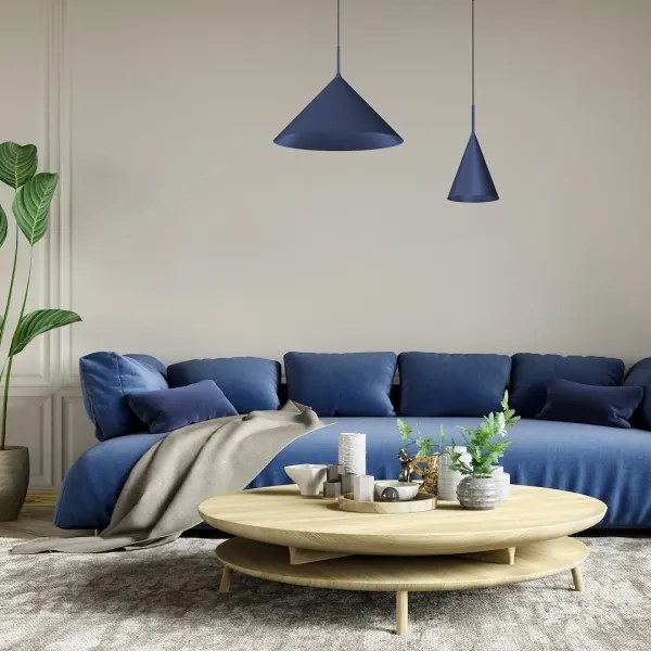 Kábelre függesztett csillár CAPITAL 1xGX53/15W/230V, átm. 46 cm, kék