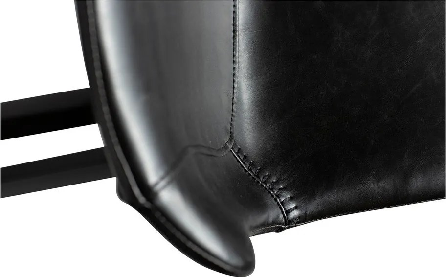 Hype fekete műbőr bárszék, magasság 91 cm - DAN–FORM Denmark