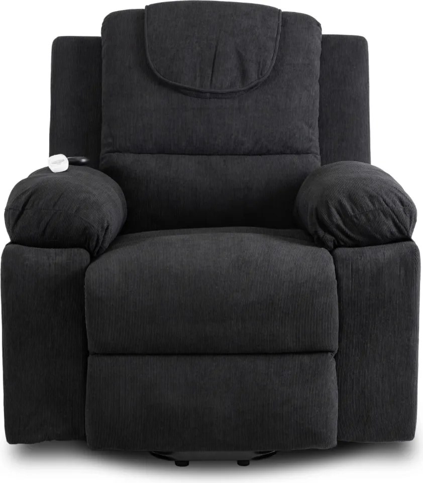 FENIX elektromos masszázsfotel felállás segítő funkcióval fekete