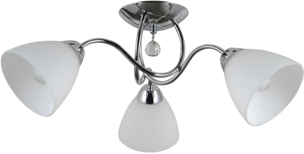 ITALUX PND-5643-3 LUGANO Mennyezeti Csillár Fehér, Króm E27 IP20