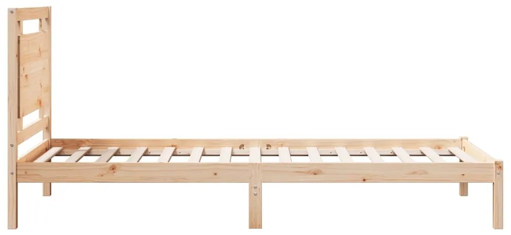tömör fa extra hosszú ágykeret matrac nélkül 100 x 210 cm