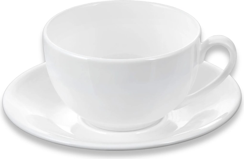 Porcelán teáscsésze csészealjjal ajándékba 400 ml Wilmax