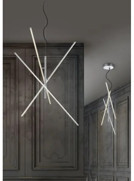 Trio - LED Dimmelhető csillár zsinóron TIRIAC 3xLED/8,5W/230V