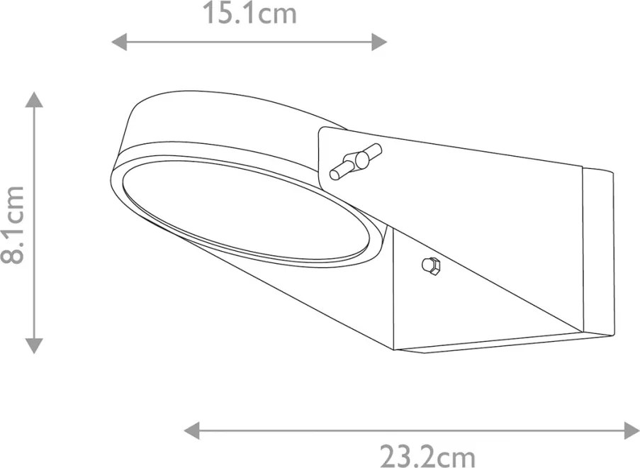 ELSTEAD ZOLA ZOLA Modern Kültéri Fali Lámpa Szürke LED IP44