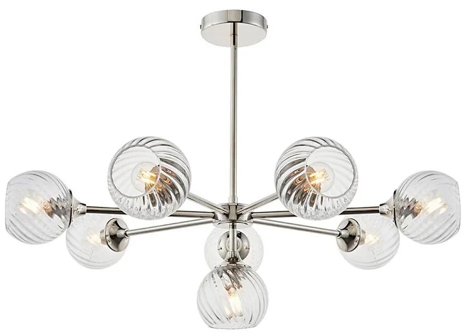 Endon 104051 - ALLEGRA rúdcsillár 8xE14/7W/230V, fényes króm