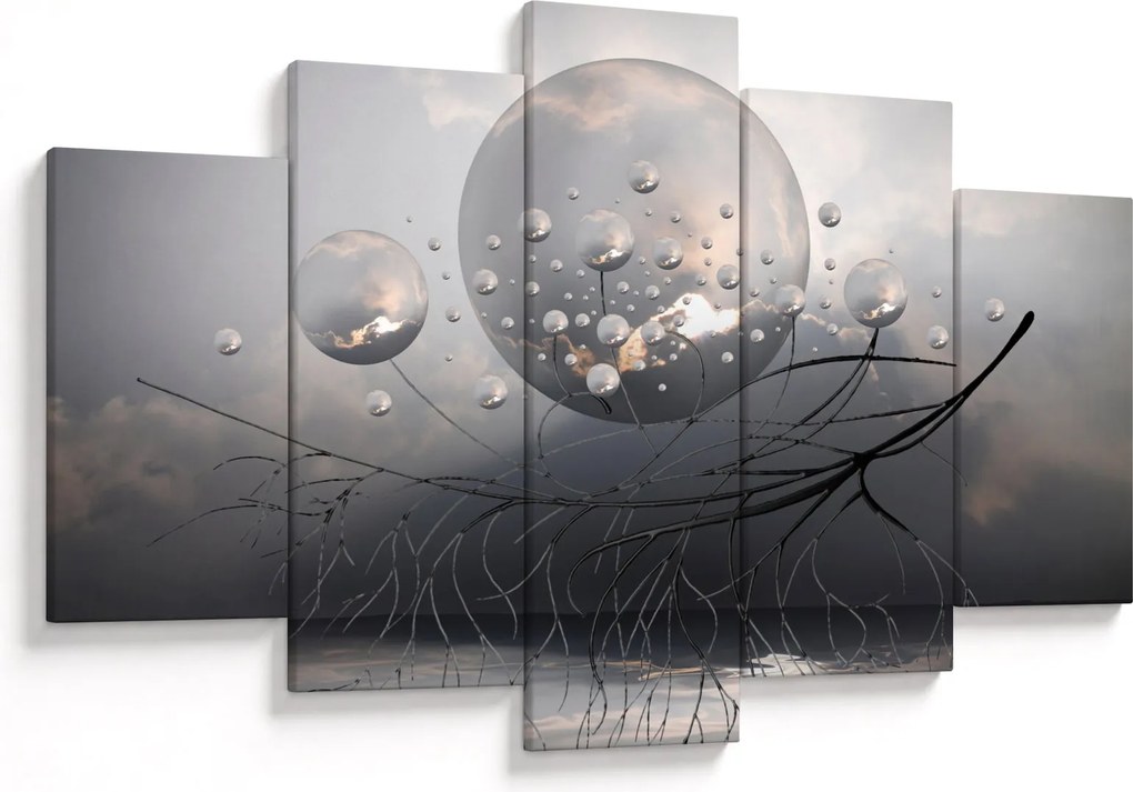 Absztrakt gömbök képe (150x105 cm)