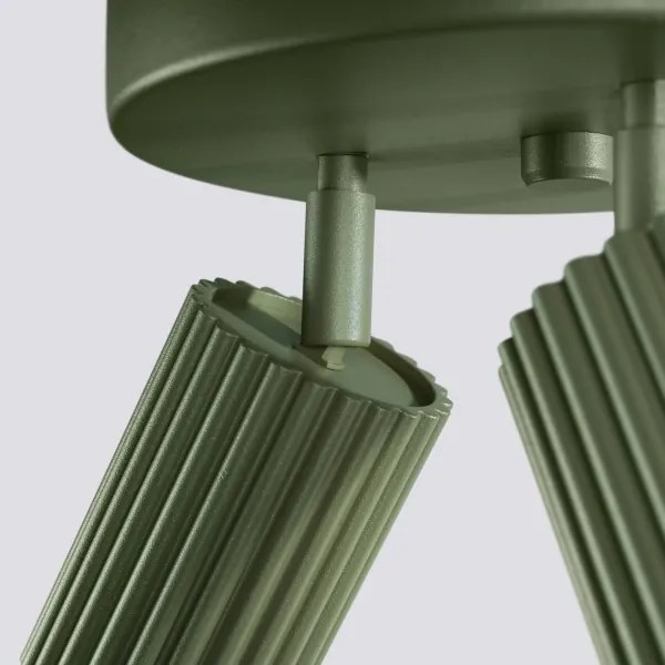 Sollux SL.1620 - Spotlámpa KARBON 3xGU10/10W/230V zöld