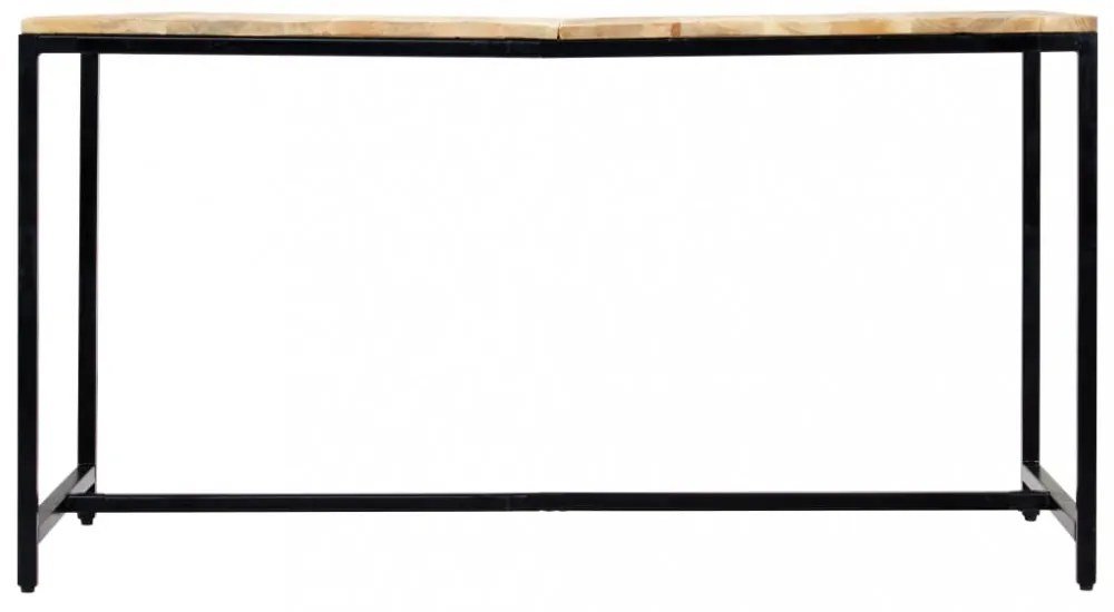 tömör nyers mangófa étkezőasztal 140 x 70 x 75 cm