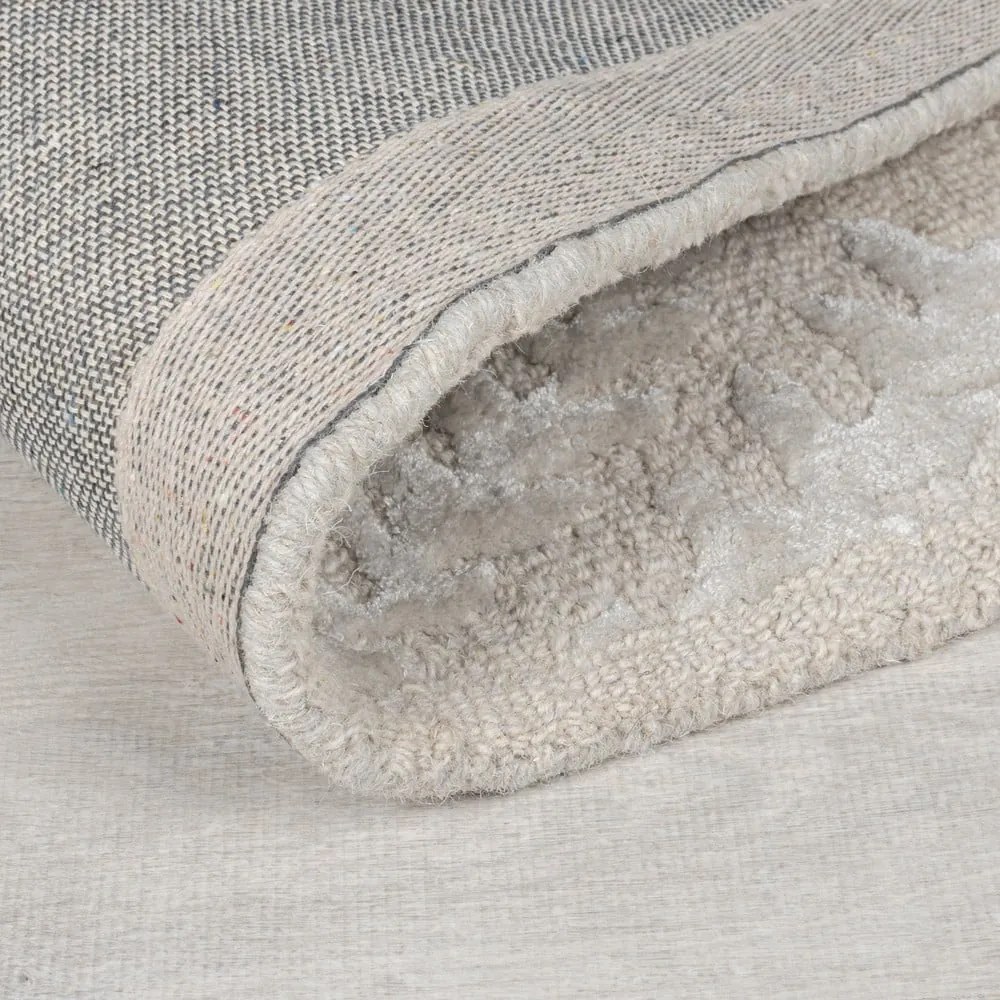 Szürkésbézs kézi szövésű gyapjúkeverék szőnyeg 200x290 cm Sloane – Flair Rugs