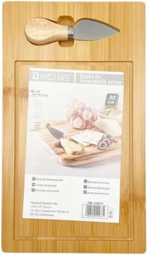 Bambusz Sajt Tálaló Deszka 30x1,4cm 144671