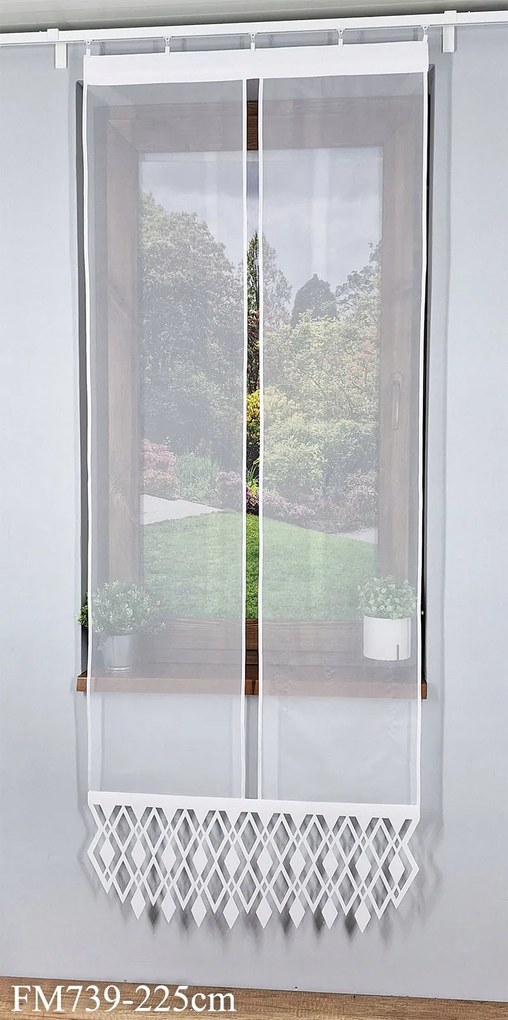 Kész panelfüggöny FM739 80 cm 225 cm Egyszerű erkélypanel