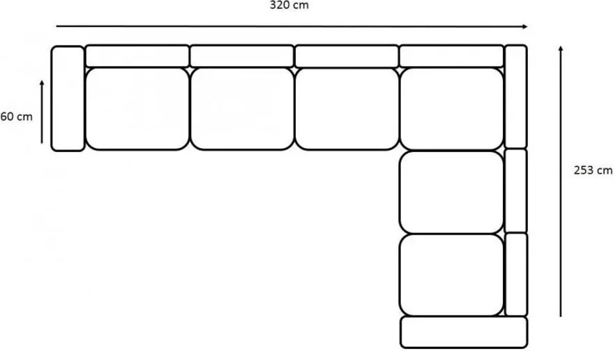 HILTON L sarokkanapé