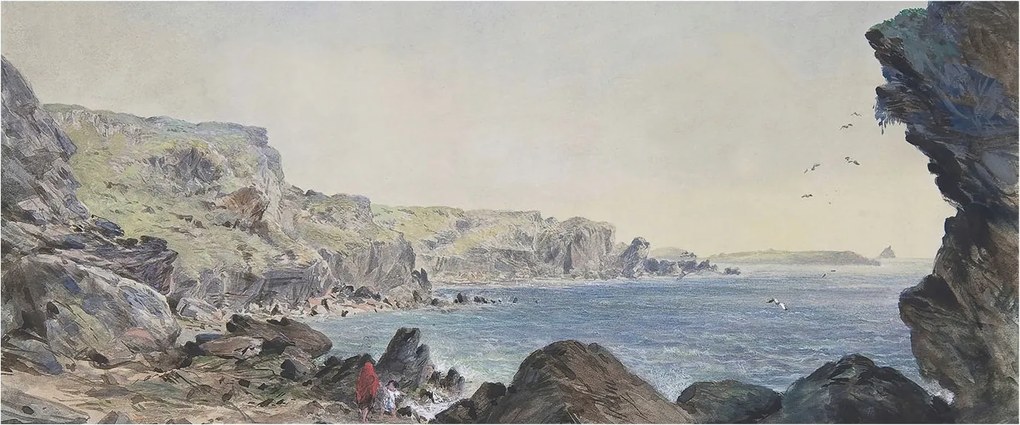 Dekoratív Fotótapéta Furnér Flizelin Csendes tengerpart 250x104 Ragasztó