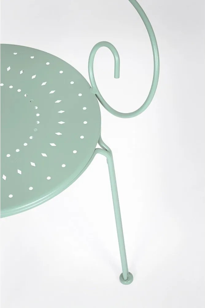 Mentazöld fém kerti szék Etienne – Bizzotto