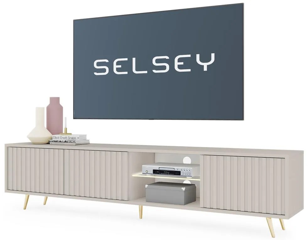 Tv szekrény/asztal Biel 175 (szürkés bézs). 1098773
