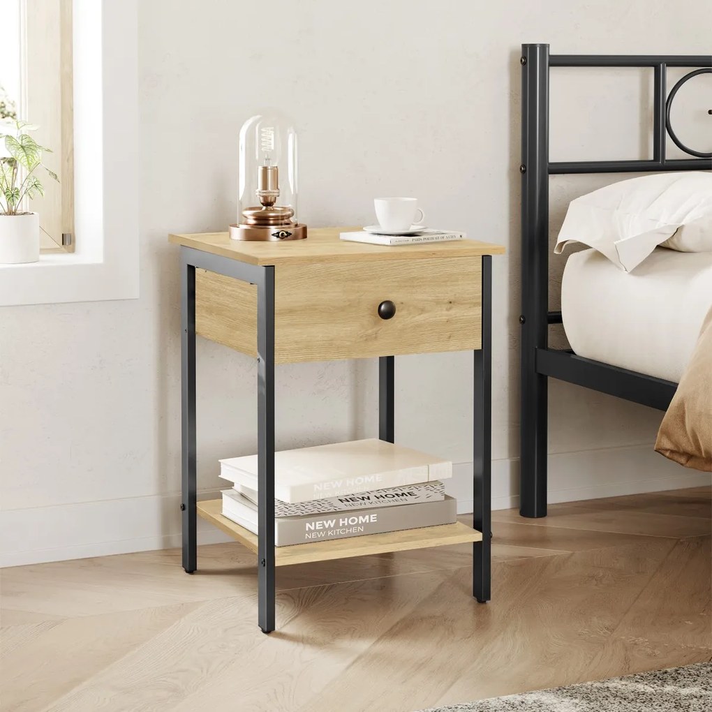 Tárolóasztal fiókkal TAYLOR ARTISAN 40x40 cm