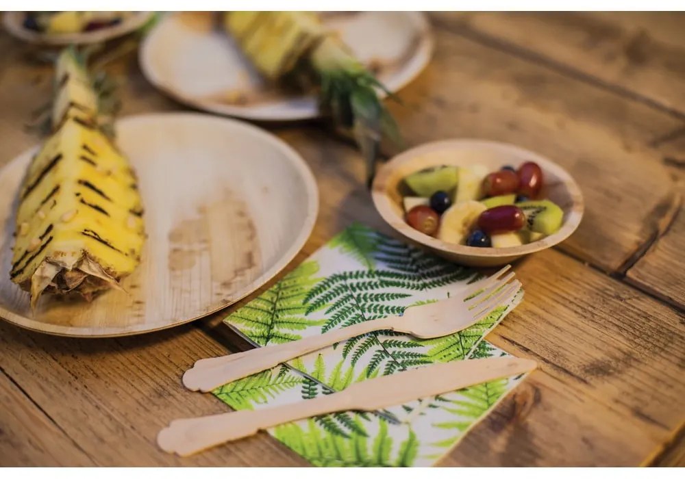 8 db egyszer használatos pálmalevél tál - Esschert Design