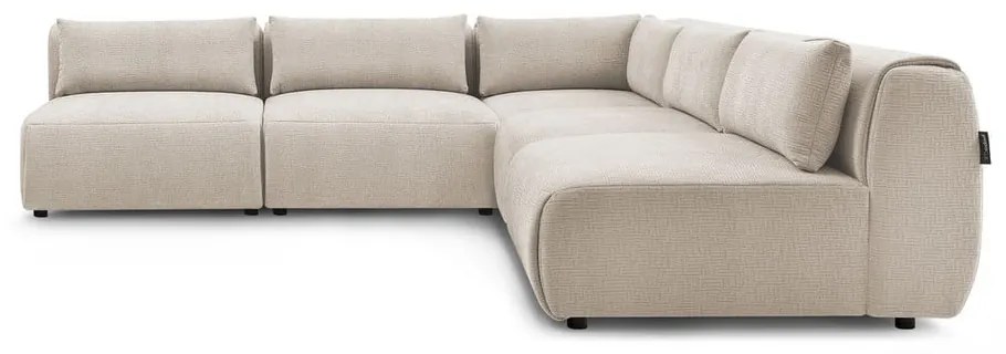 Bézs sarokkanapé (variálható) Jeanne – Bobochic Paris