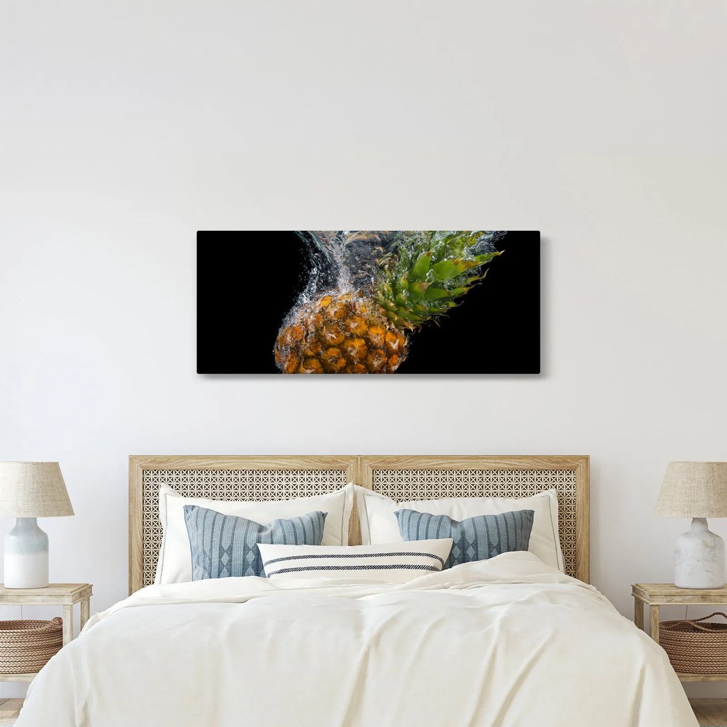 Ananász a vízben képe (120x50 cm)