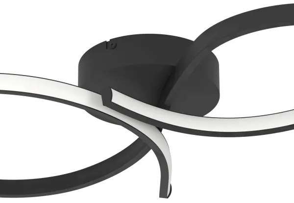 Eglo 901266 - LED Mennyezeti lámpa SERPINS LED/21W/230V 3000K fekete