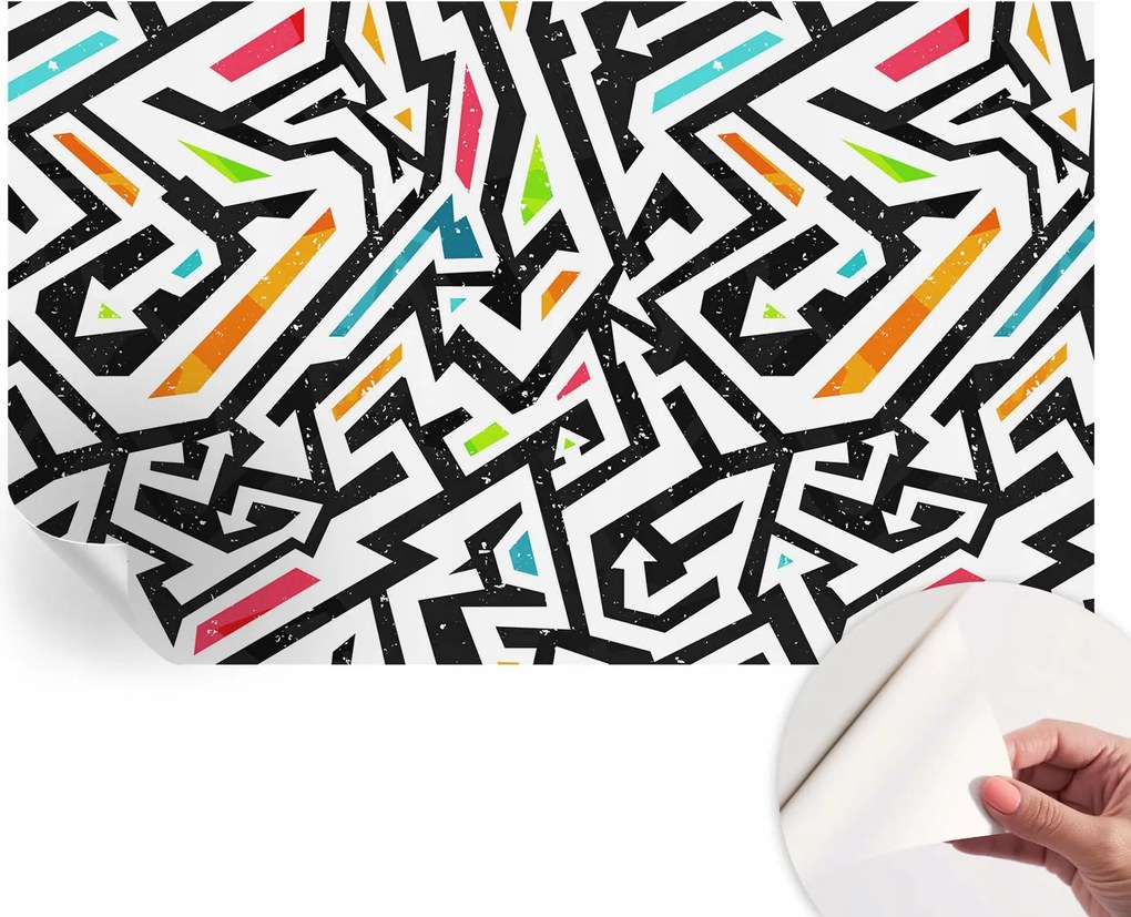 Öntapadós fotótapéta Egyszerű összeszerelés Absztrakt mozaik 416x254 cm