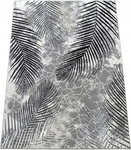 Szőnyeg 120x180 Szürke, Krém És Ezüst Hálószoba Nappali Modern Loft