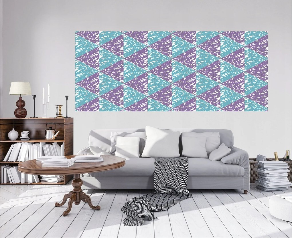 Fotótapéta Rombuszok és háromszögek Geometria Absztrakt modern 250x104 +ragasztó