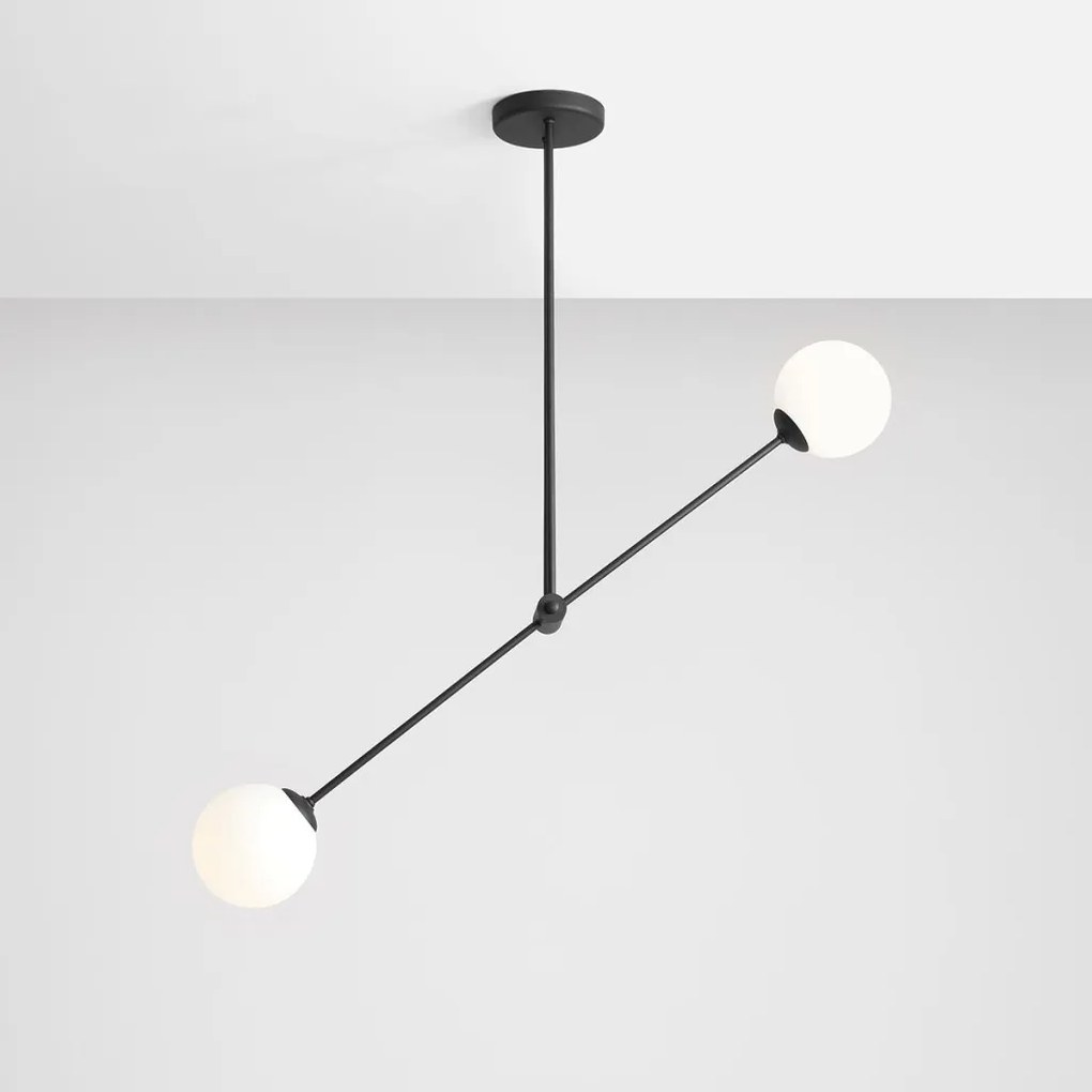 ALDEX 1081PL_H1 OHIO Glamour Mennyezeti Lámpa Fekete E14 IP20