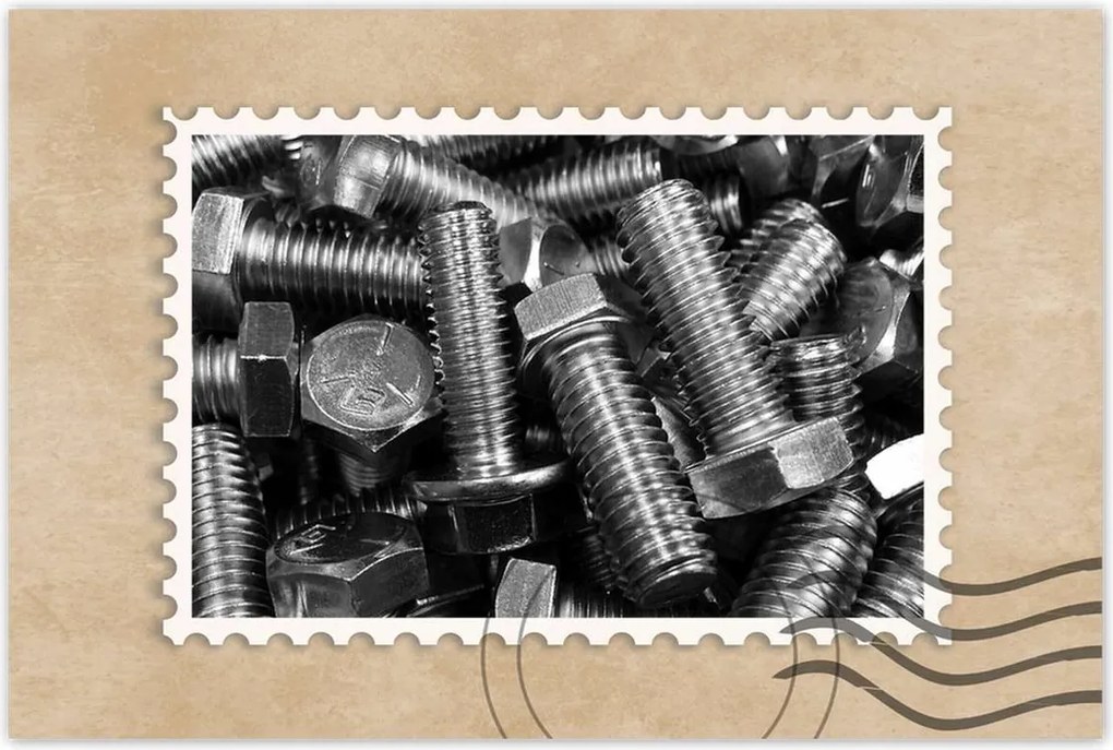 Poszterek 90x60 Csavarok Fém