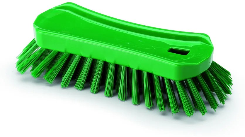 Igeax élelmiszeripari ergonómikus kézi súroló kefe zöld 0,5mm közepes sörtével